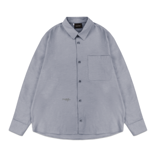 Script Oxford Pocket Short in Light Grey