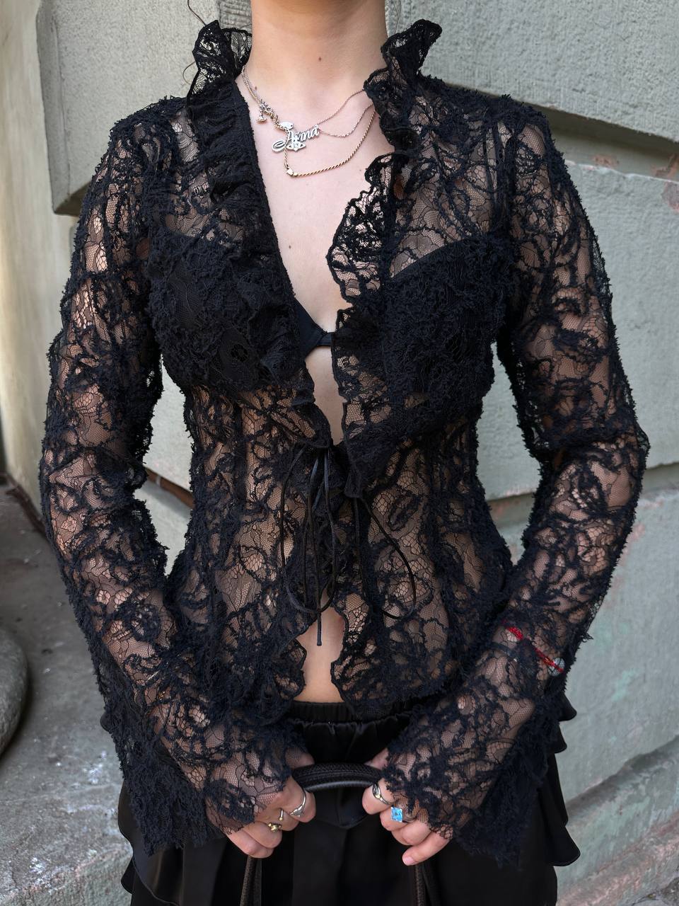 Silentum Lace Top