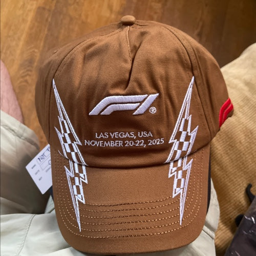 F1 Lightning Twill Cap Brown (brown / OS / drain)